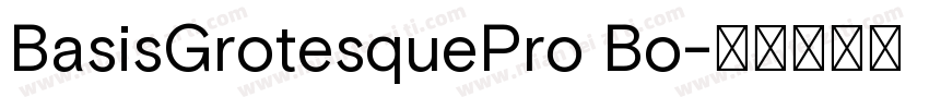 BasisGrotesquePro Bo字体转换
